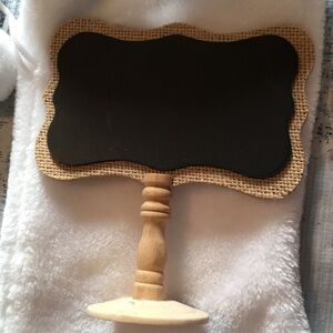 Decorative Chalkboard with Wooden Base